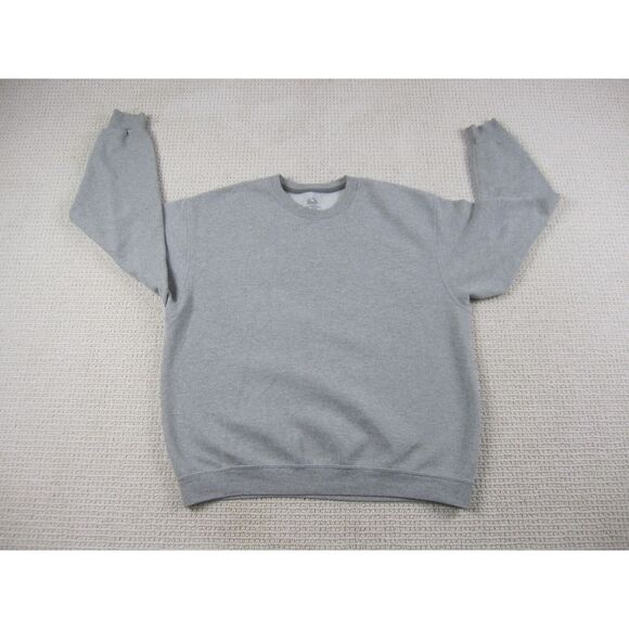Fruit of the Loom Sweater Mens XL Gray Pullover Sweatshirt Casual‎ Basic Fleece - Picture 1 of 8